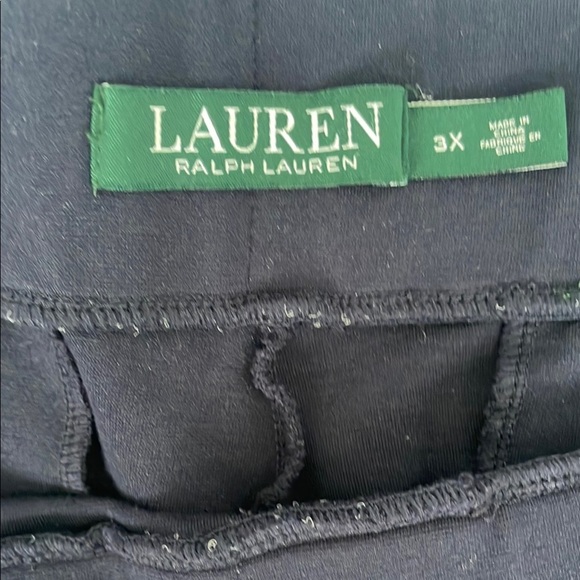 Lauren Ralph Lauren Blue with Green Side Stripe Sweatpants Pants 3X - Picture 4 of 12